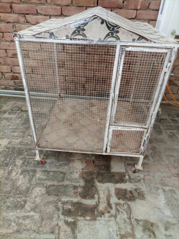 iron and fiber glass cage for birds or animals 0