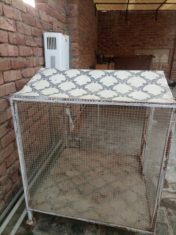 iron and fiber glass cage for birds or animals 1