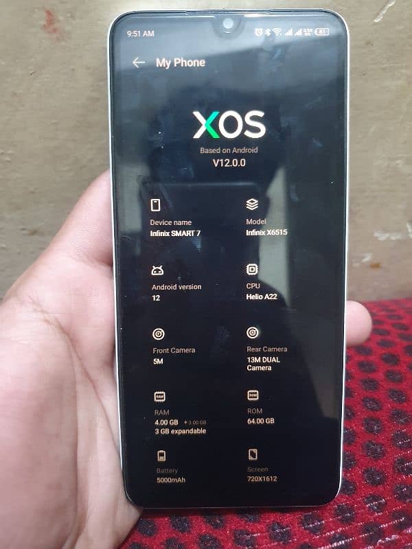 Infinix Smart 7 PTA Approved 4/64  Urgent Sell 3