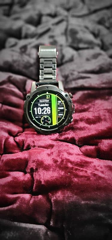 zero life metallic smartwatch REVOLTT gun metallic colour 4