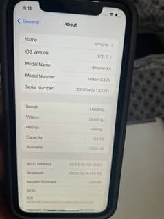 i phone XR 64Gb jv non active