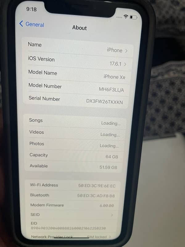 i phone XR 64Gb jv non active 0