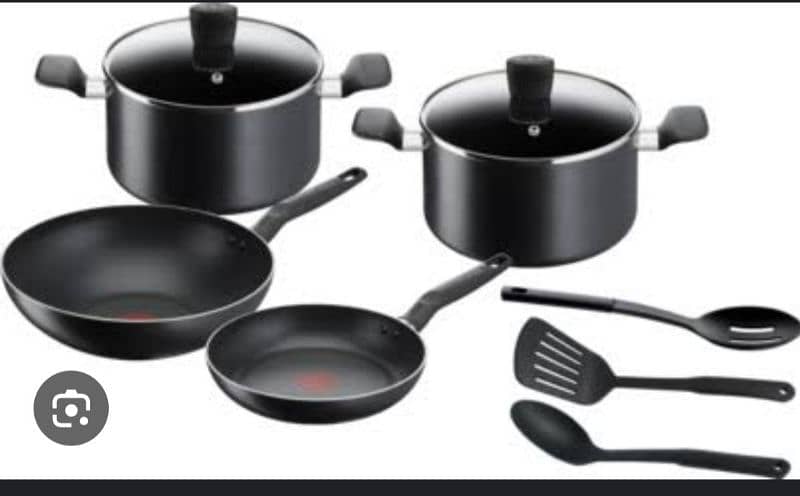 Tefal Air Fryer / 9 Pieces Non Stick Pan Set 0