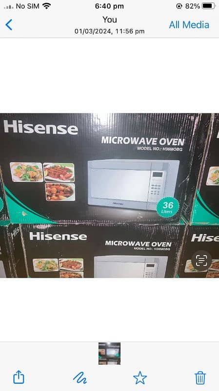 Hisense Freestanding microwave oven 36 Litter Grill 3