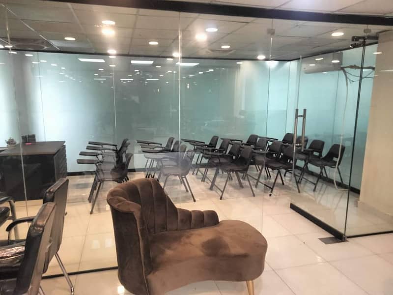 Furnished Office space for rent in GulBerg for Silent office (Call center + Software house + Marketing office and other setup as you want) 3