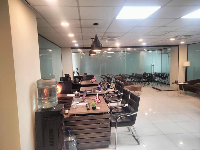 Furnished Office space for rent in GulBerg for Silent office (Call center + Software house + Marketing office and other setup as you want) 6