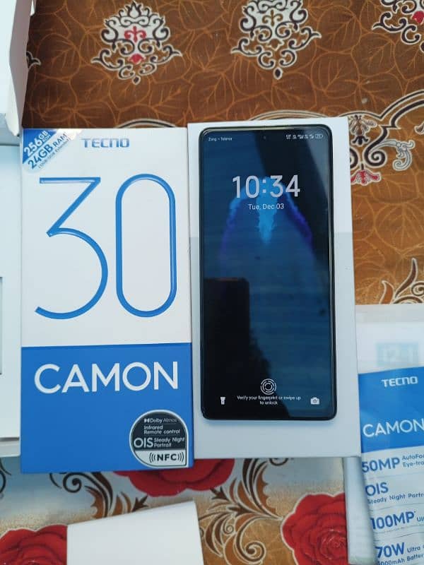 Tecno camon 30 24GB RAM 256GB ROM 4