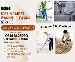 Bright sofa carpet cleaning washing service