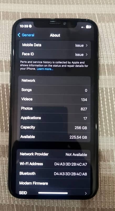 iPhone x 256gb Baypass 2