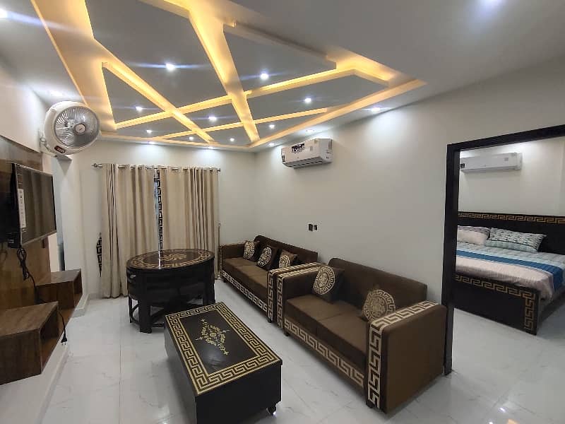 Furnished Apartment For Rent in Iqbal Block Bahria Town Lahore 0