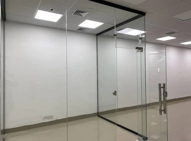 OFFICE\ROOM\DOOR\ALUMINIUM\PARTION\12MM\DOUBLE GLAZE 3