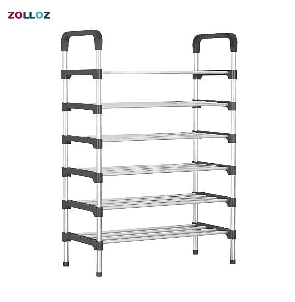 6 Layers Stainless Steel Shoe Rack Multi-layer Shoes Cabinets 4