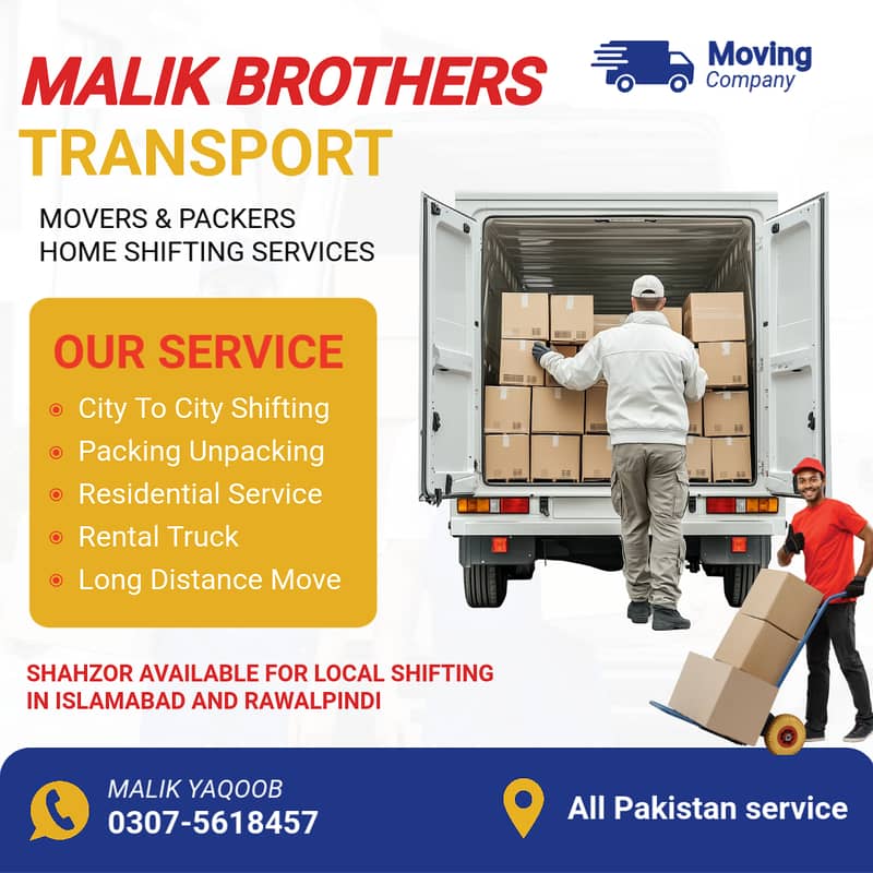 Packers & Movers / House Shifting /Loading unloading /Goods Transport 0