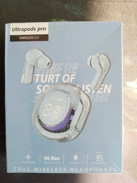 Ultrapods Max wireless 5.3 transparent 0