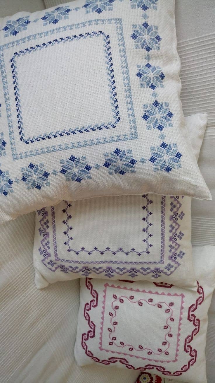 Cross Stitch pillow cover 1 piece 2