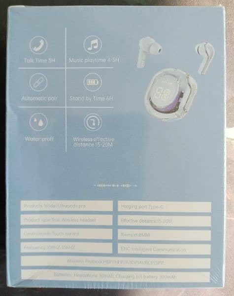 Ultrapods Max wireless 5.3 transparent 1