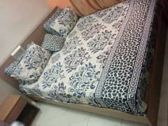 used knocept zubaida bed without mattress in 30k