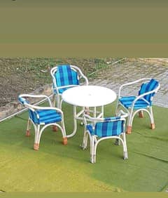 Garden Chairs, Outdoor Lawn Furniture, PVC Patio set cafe restaurant