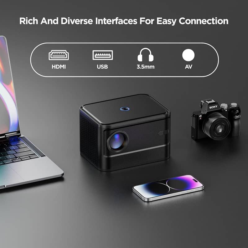 [Electric Focus]HOME A40 Mini Projector,4K Projector/Portable Projecto 1