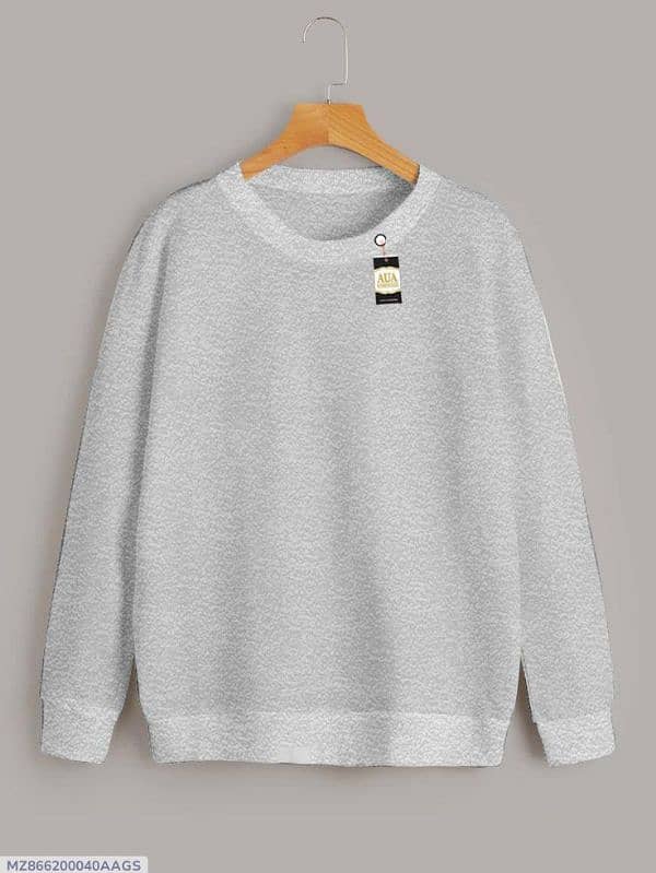 1 Pc Women's Stitched Plain Sweat Shirt 2