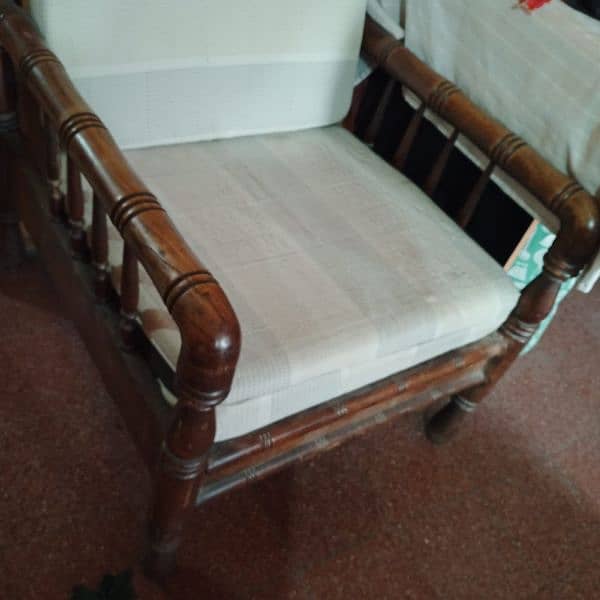 Wooden sofa set 5