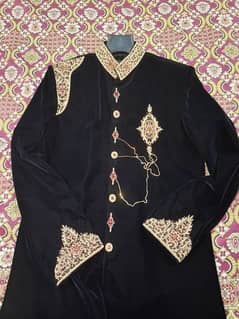 sherwani with khussa and kulla