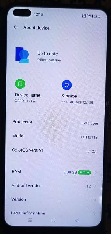 Oppo F17 Pro 8+5/128 1