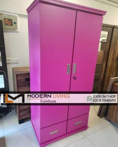 Wardrobe 2 Doors Shelves and drawers best quality in your choic colour