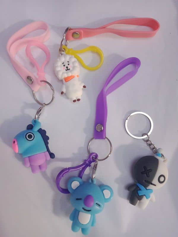 BT21 keychain action figure available now 2