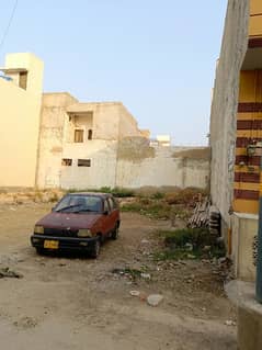 120 Sq Yard Leased Plot 2nd next to Corner from 60 ft road in SAADI TOWN BLOCK 2