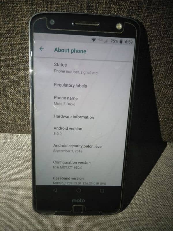 moto z droid PTA approved 10/9 exchange possible 0