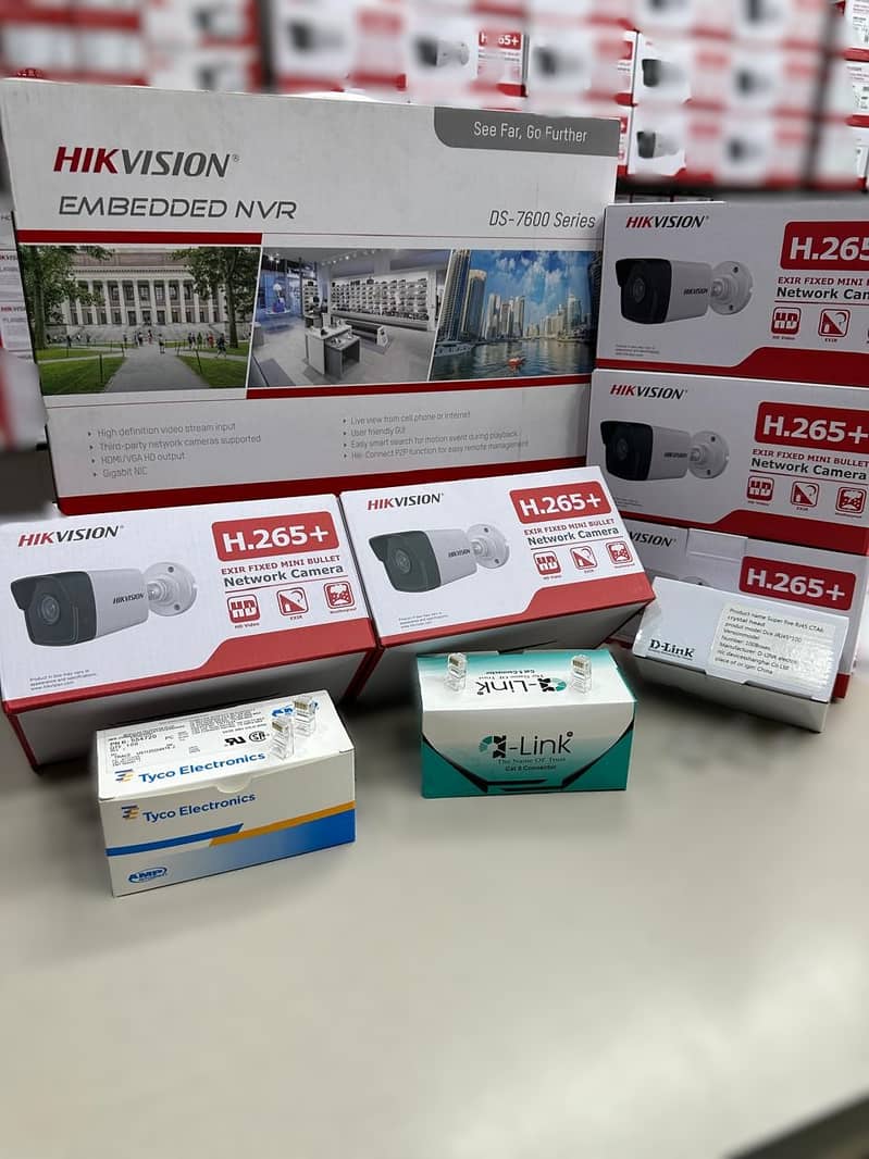 cctv | 4 cameras package | hikvision | Security cameras| night vision 0