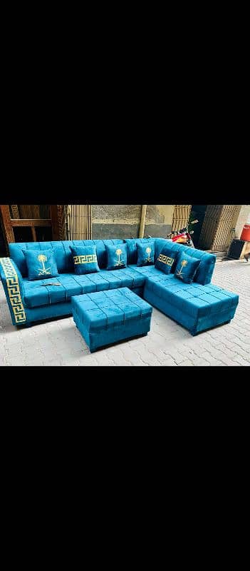 7 seater corner L shape modern sofa good molty form 2