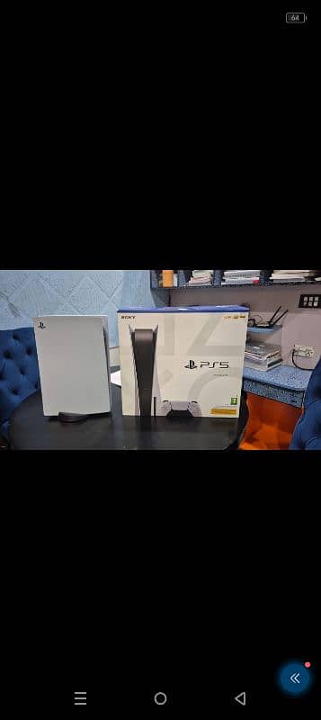 PS5 Disk Edition With Original Controller and Box 1