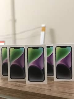 iphone 14 128gb j. v box pack midnight colour available!