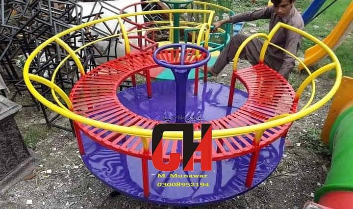 kids slides | Playground Equipment | kid swing | jhoola Merry-go-round 2