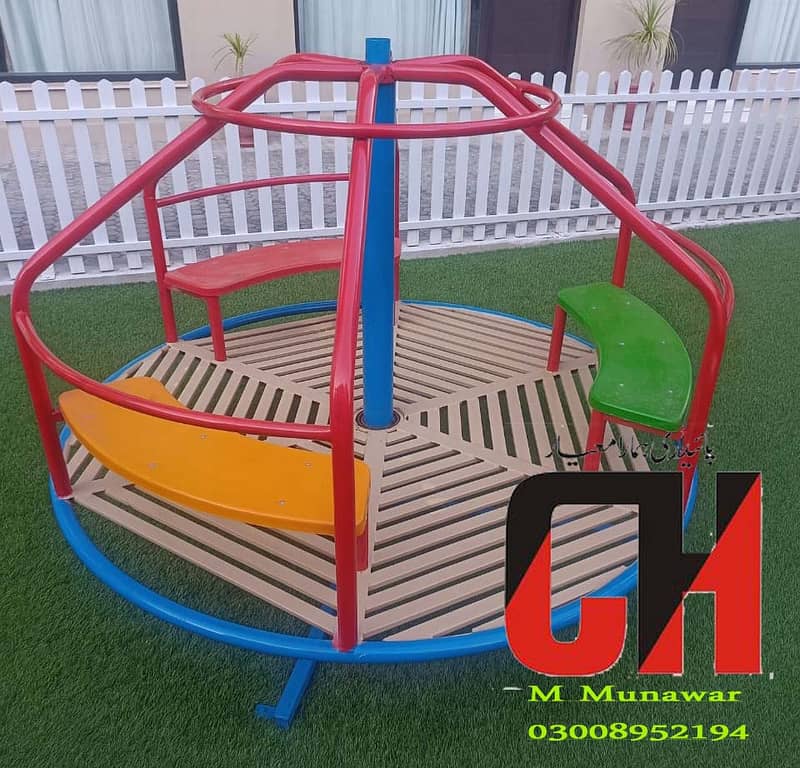 kids slides | Playground Equipment | kid swing | jhoola Merry-go-round 9