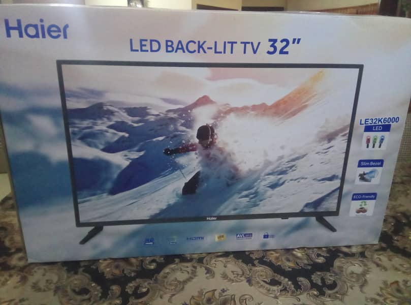 Haier LED TV 32" brand new Box Pack 0