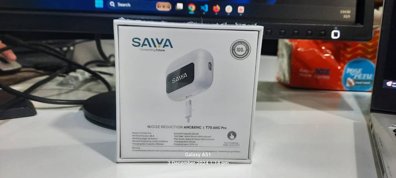 SAIYA T70 ANC Pro | Active Noise Cancellation Bluetooth Earphone 3