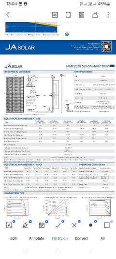 550w JA Original Documented Single Glass