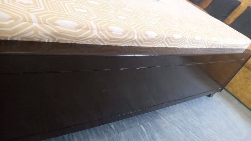 king bed with mattress,side tables, attached single bed 12