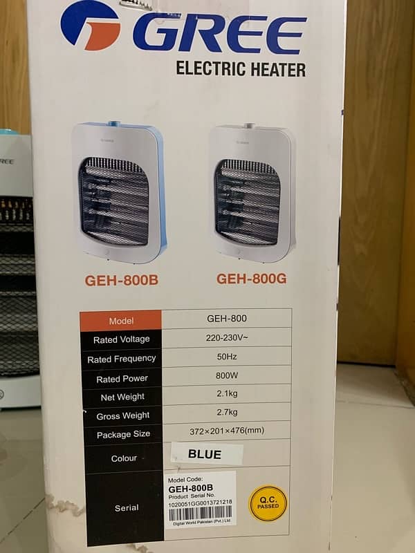 Gree Electric Heater like new with box 4