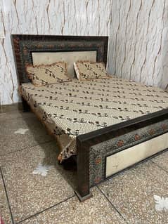 bed with mattress