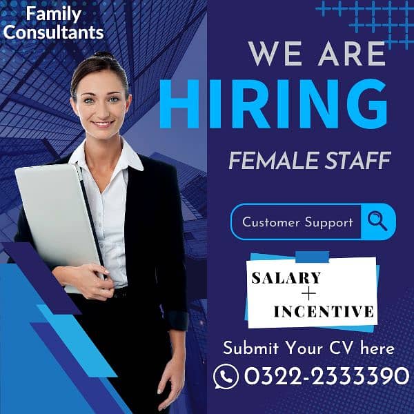 Female staff and Male office boy required 0