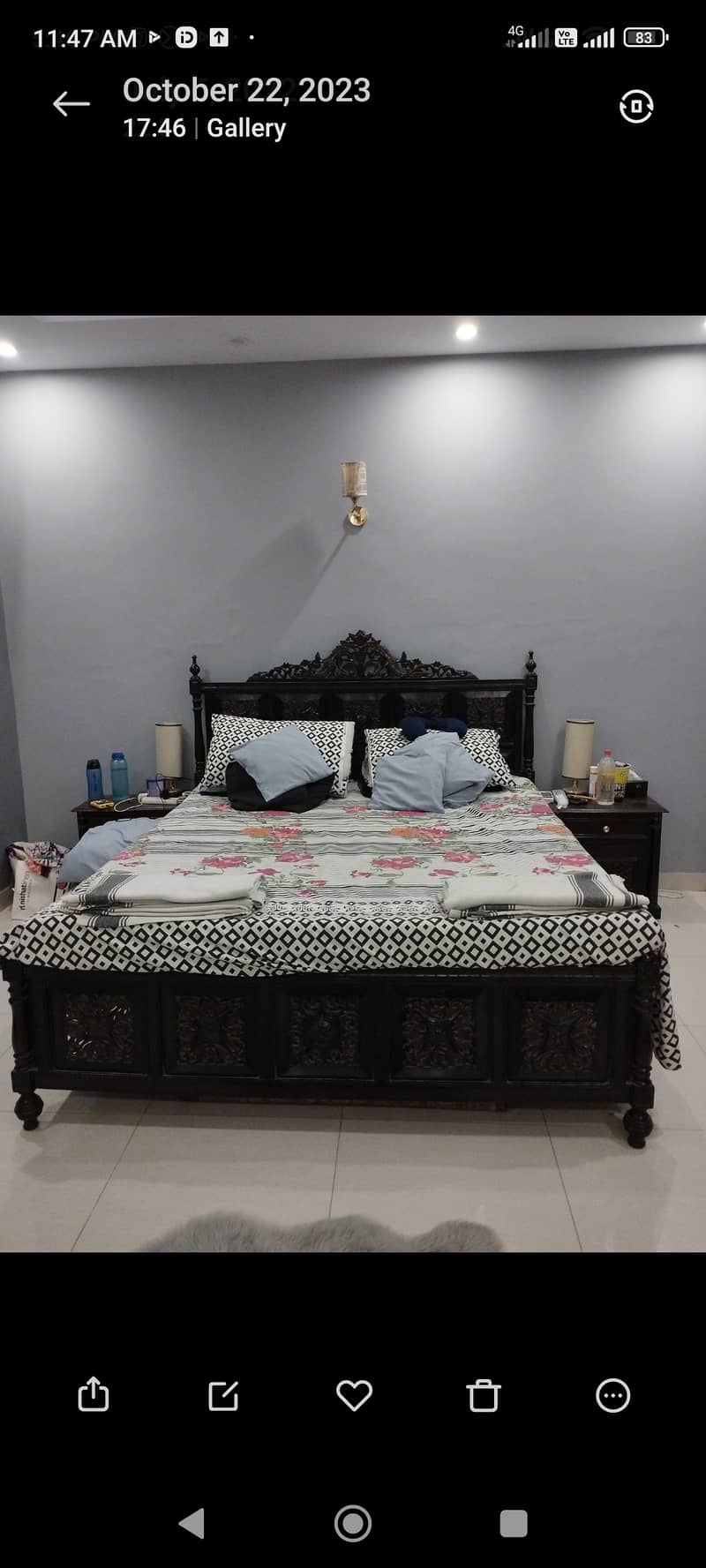 Chinoti real wood bed 1