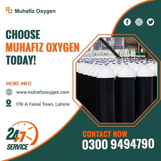 Muhafiz Oxygen Cylinders, Refills, and Rentals in Lahore, PK 0