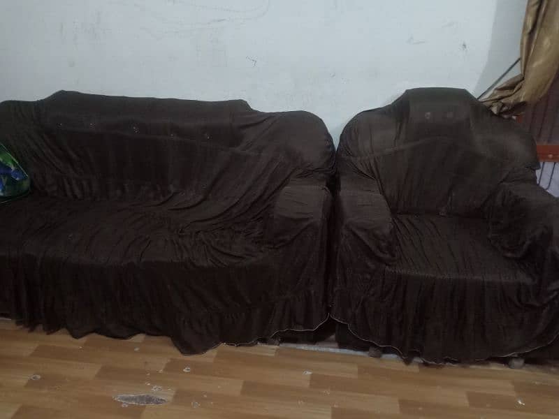 sofa set 6 seater used normal condition 0