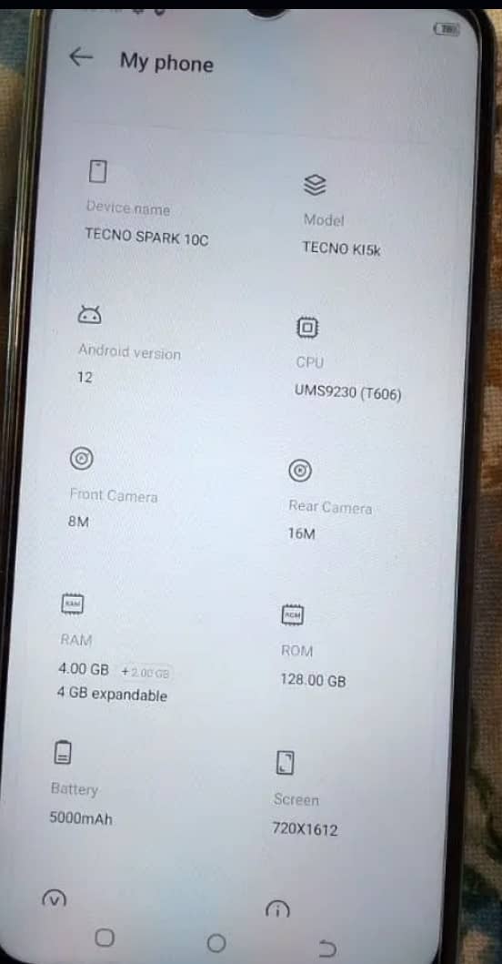 Tecno Spark 10c 4gb 128gb 3