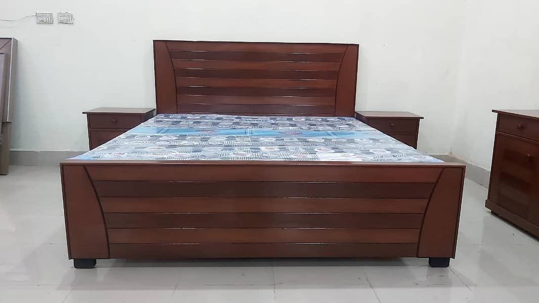 Bedset/Poshish Bed/King size bed/Double bed/Side table/Dressing table 12