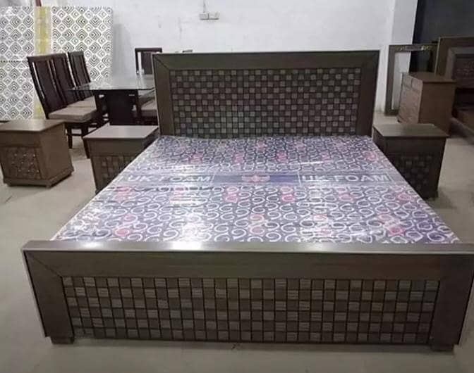 Bedset/Poshish Bed/King size bed/Double bed/Side table/Dressing table 13